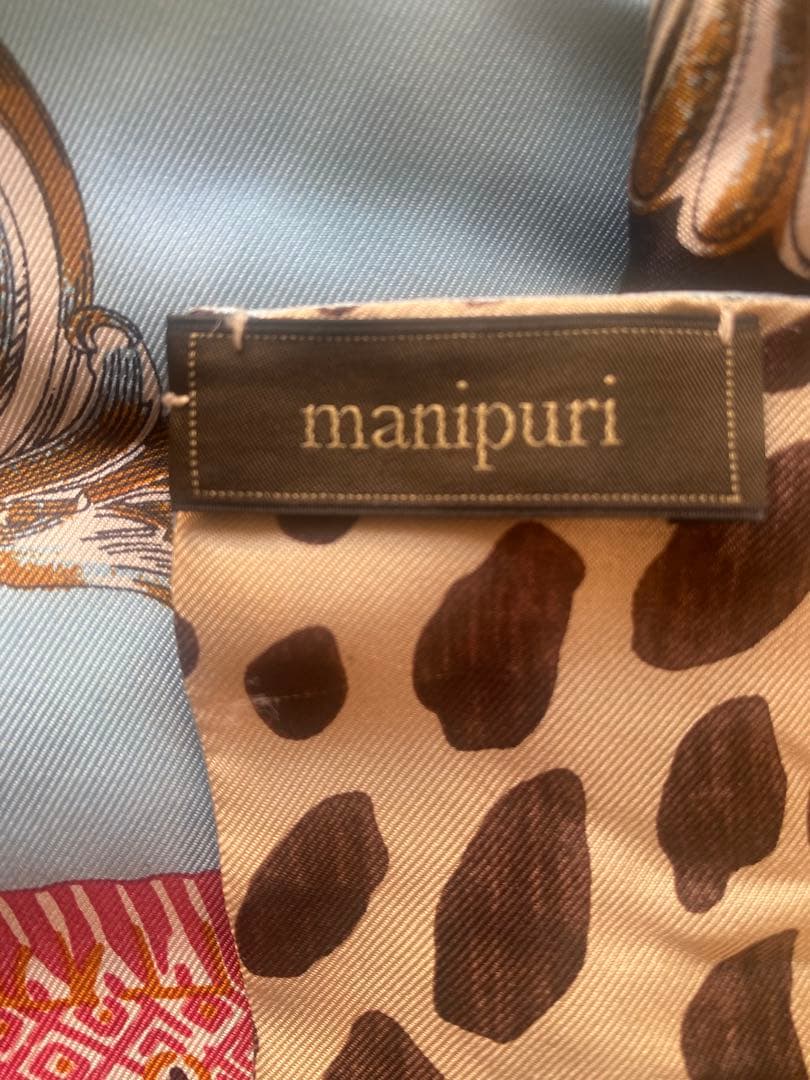 manipuri シルクスカーフ 多色デザイン