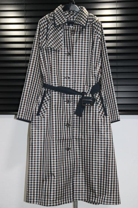 Aquascutum アクアスキュータム トレンチ ギンガムチェックレインコート