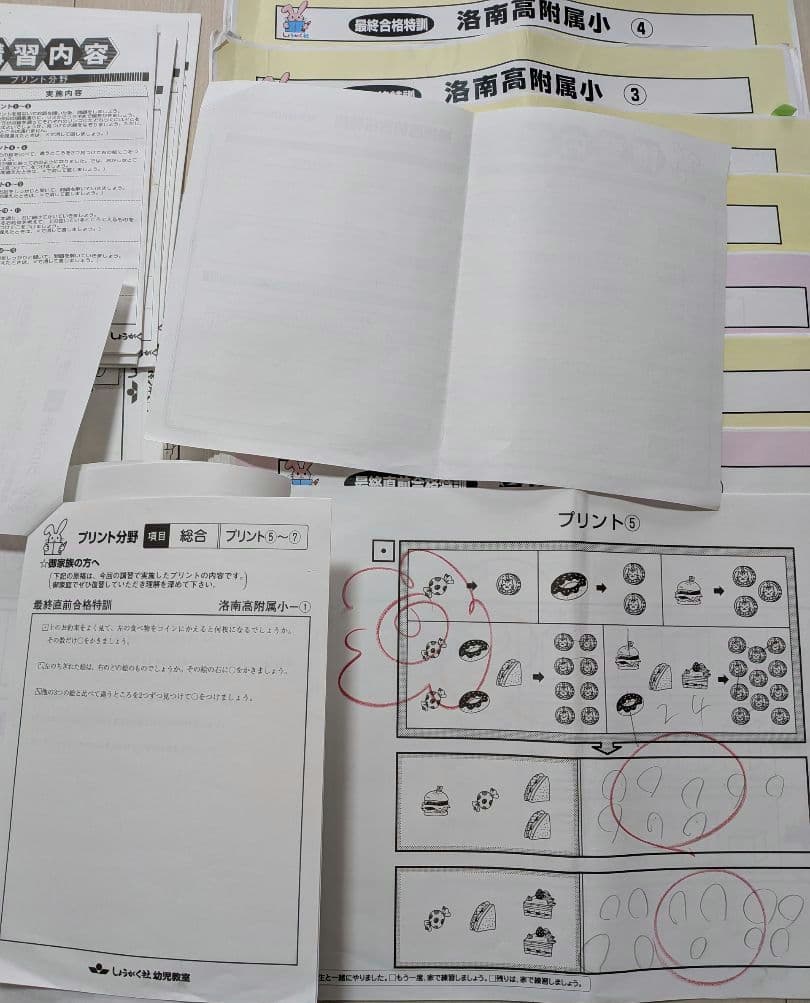 奨学社 洛南高附属小学校【最終合格特訓／最終直前合格特訓】６回分セット