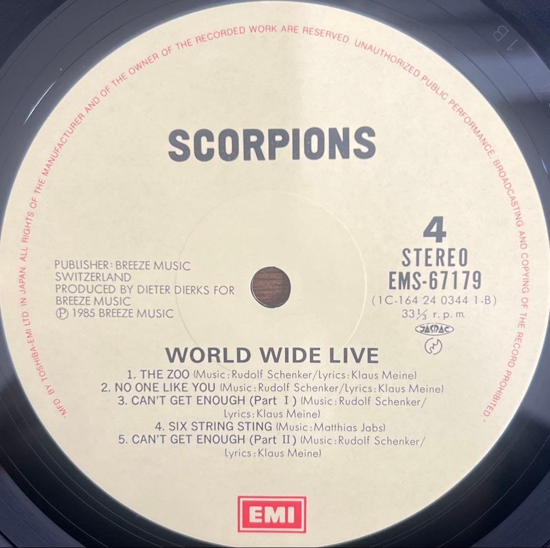 【2LP/帯付】Scorpions / World Wide Live