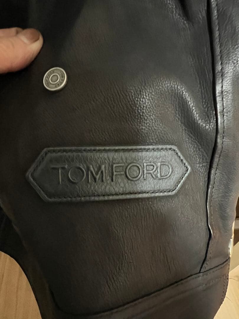 ブラピ同型同色　キムタク着　トムフォードスエードレザージャケット