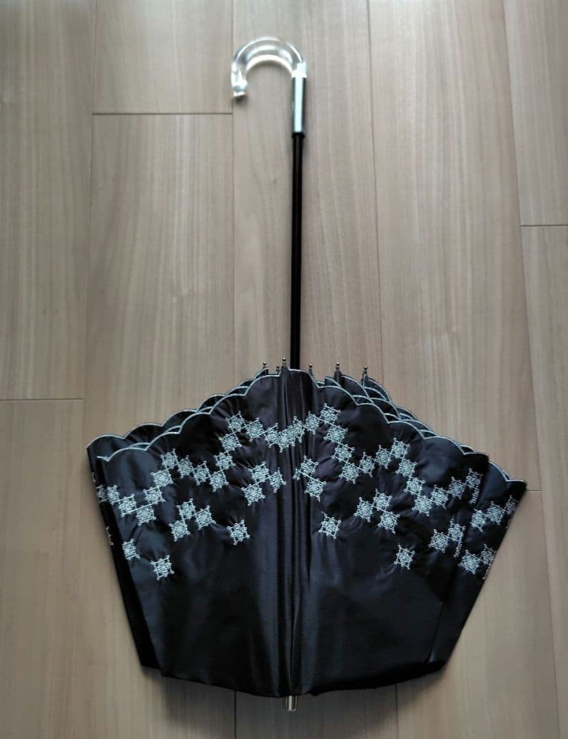 【新品！タグ付】アンテプリマ　サマーシールド　二つ折日傘　黒