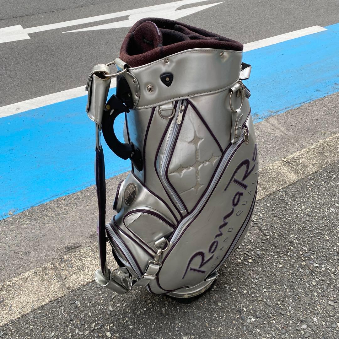希少！RomaR シルバー/パープルゴルフバッグ