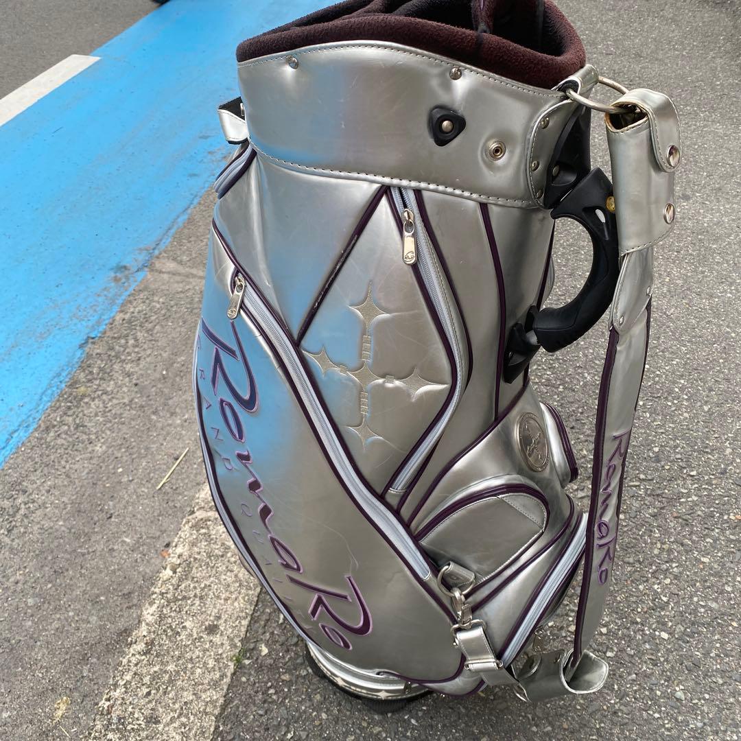 希少！RomaR シルバー/パープルゴルフバッグ