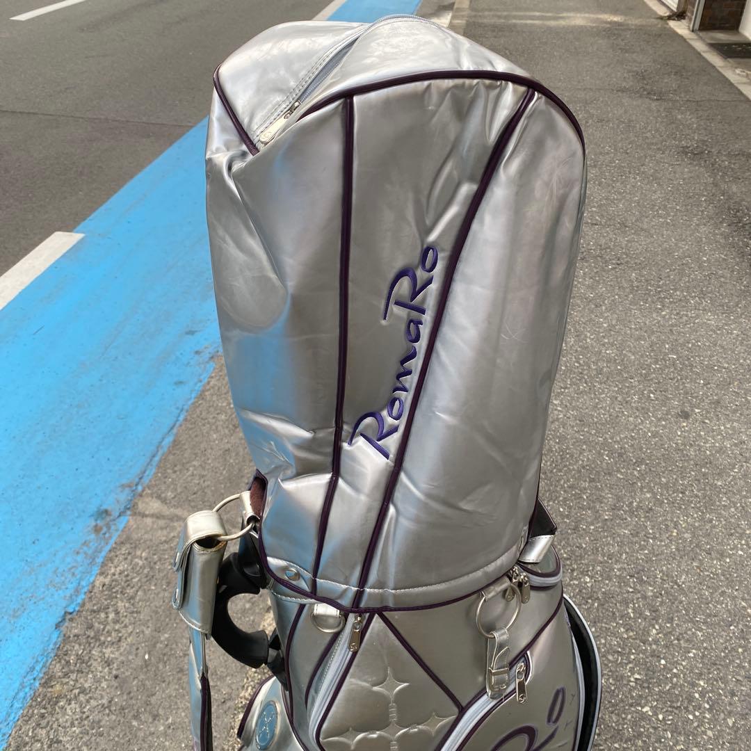 希少！RomaR シルバー/パープルゴルフバッグ