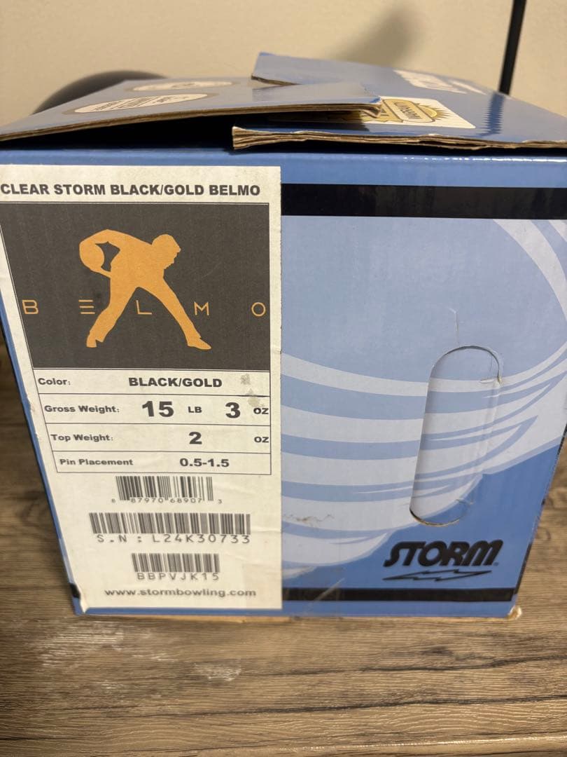 クリア ストーム ベルモ 15ポンド[ブラック/ゴールド]