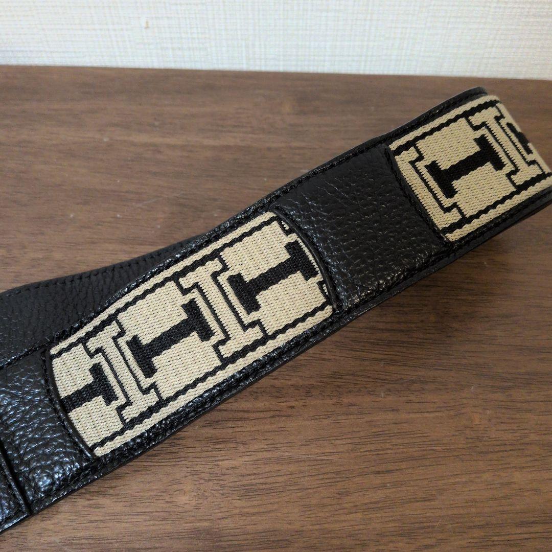 【IACUCCI】ALMA ショルダーストラップ　ベルト　ブラック