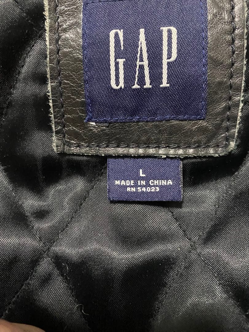 90s old GAP ブラック レザージャケット