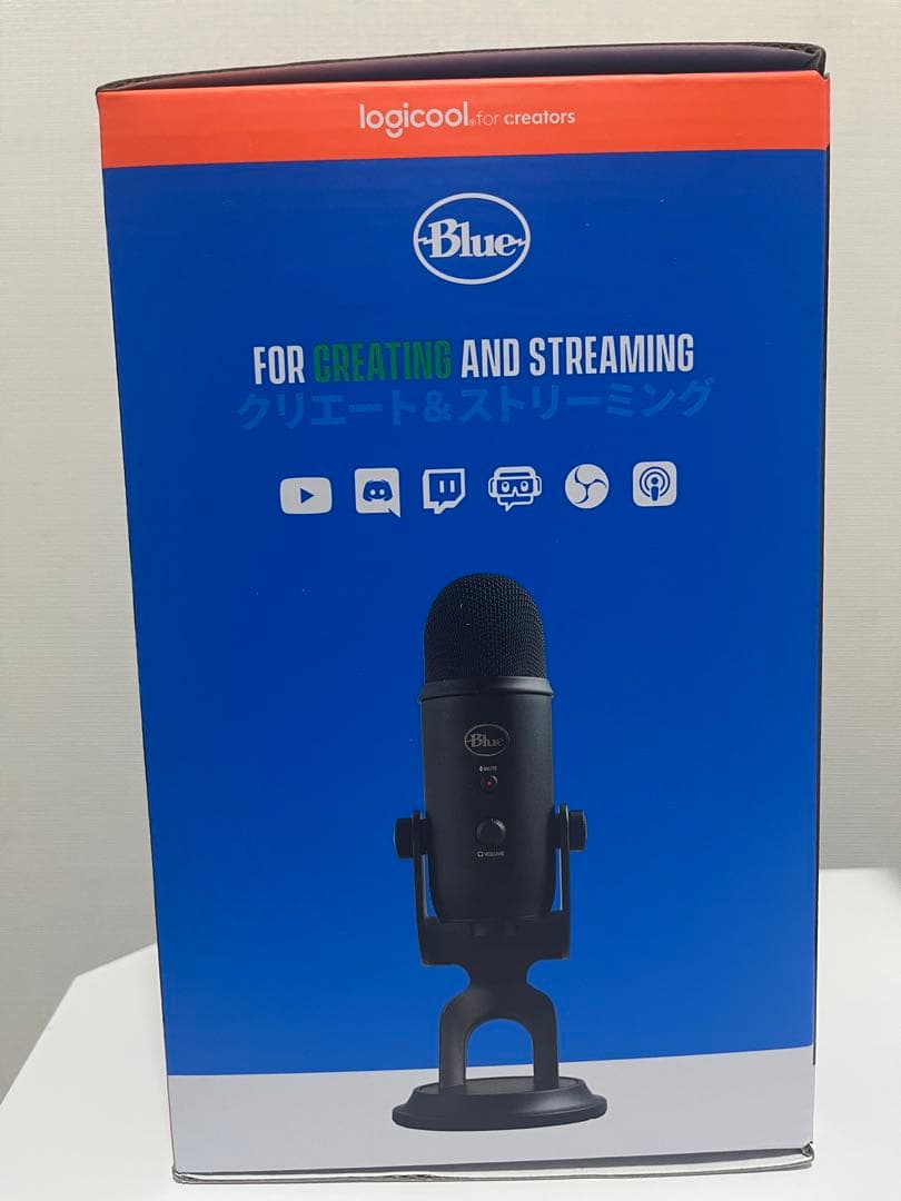 【新品未開封】blue yeti USBコンデンサーマイク BM400BK