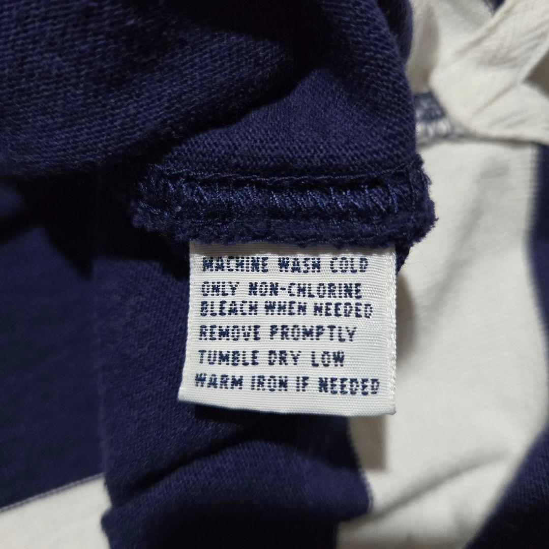 90s 00s ポロラルフローレン ラガーシャツ L ボーダー King Gnu