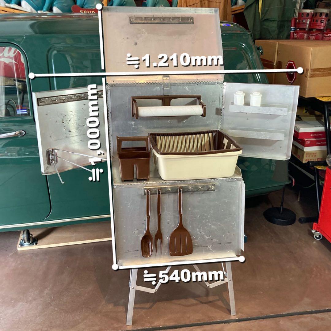 バーベキュー・調理用品 Rare! 1980's Campers Kitcen Texas,U.S.A.