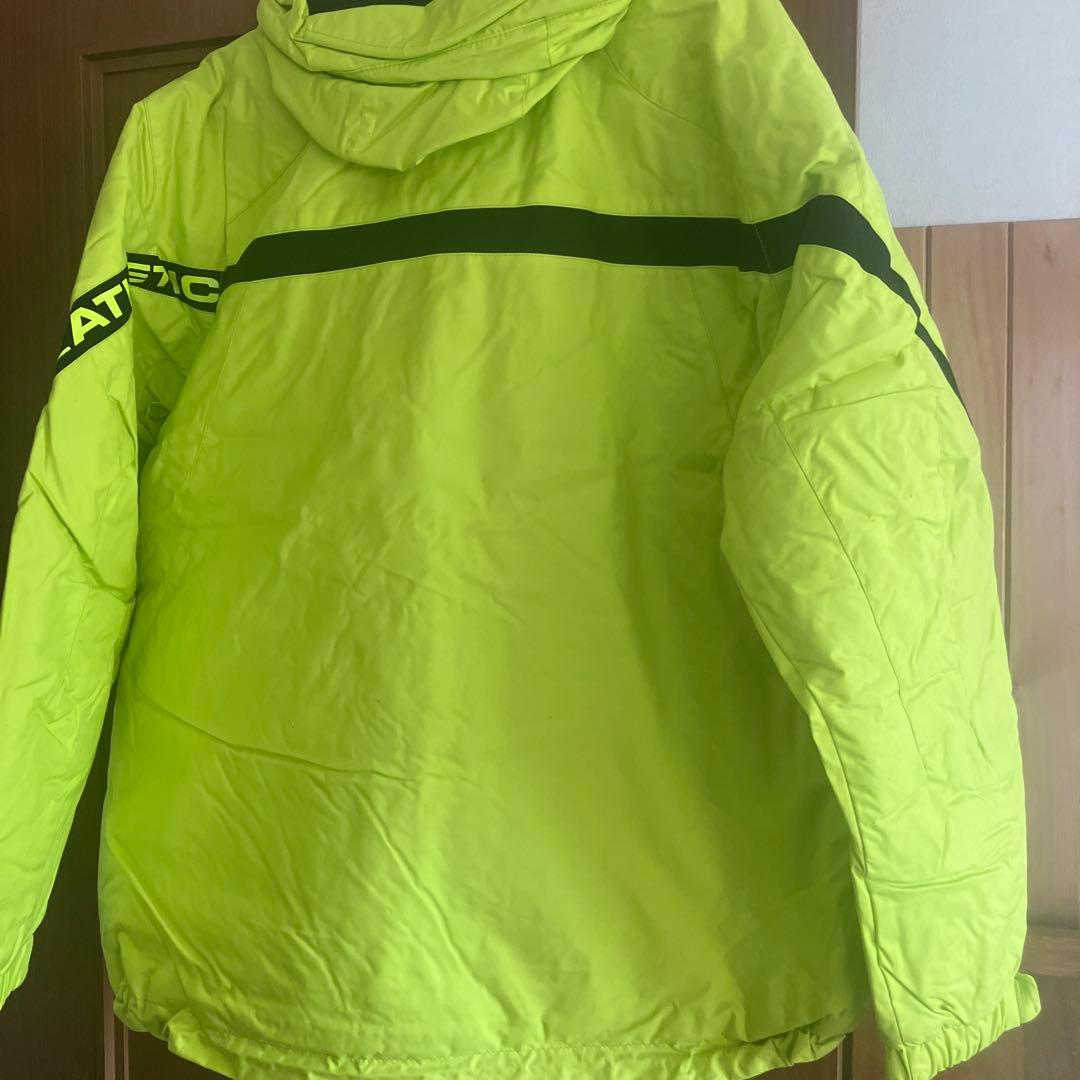 【美品】DESCENTE 蛍光イエロー スキーウェア上下