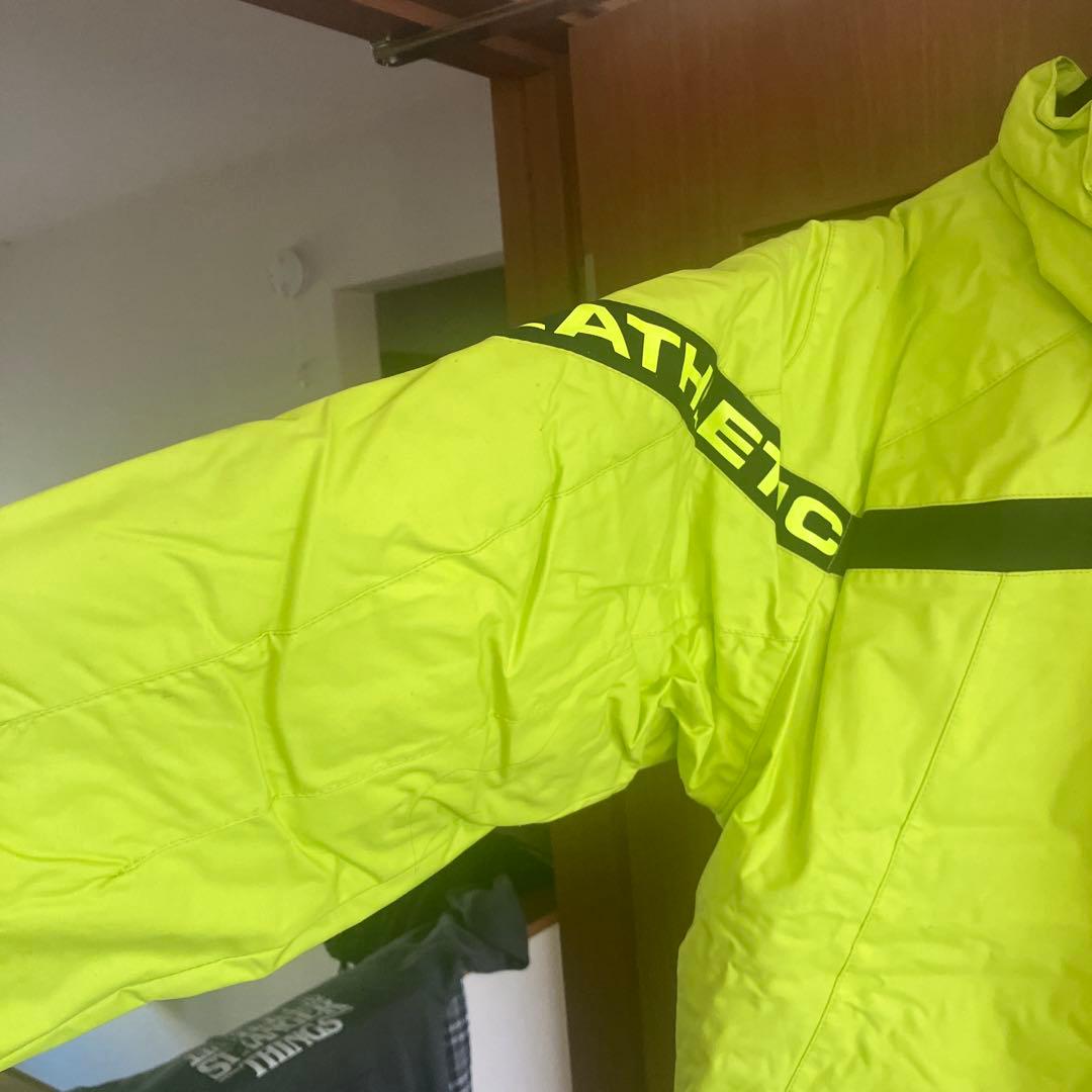 【美品】DESCENTE 蛍光イエロー スキーウェア上下