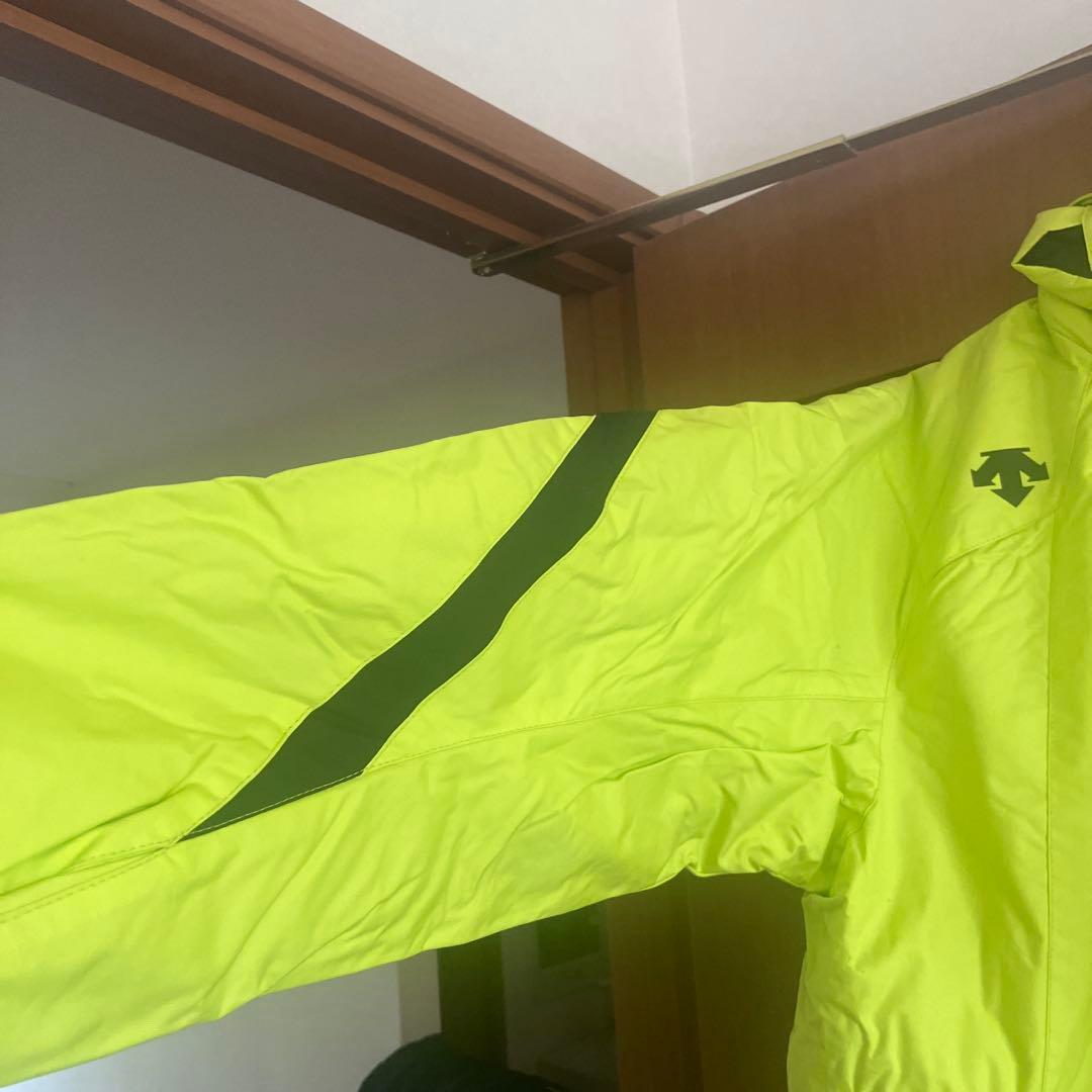 【美品】DESCENTE 蛍光イエロー スキーウェア上下