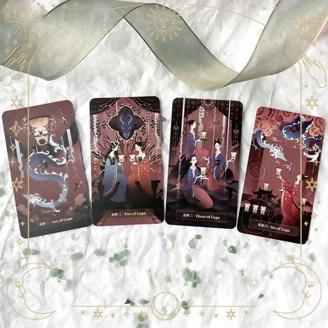 【正規品タロットカード】超美麗デッキ✨入手困難希少レア✨ドラゴン／龍のタロット