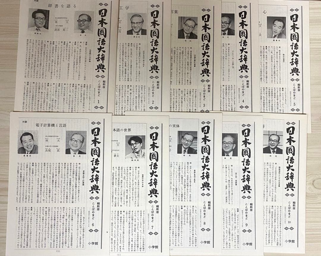 小学館　日本国語大辞典 【縮刷版】全10巻