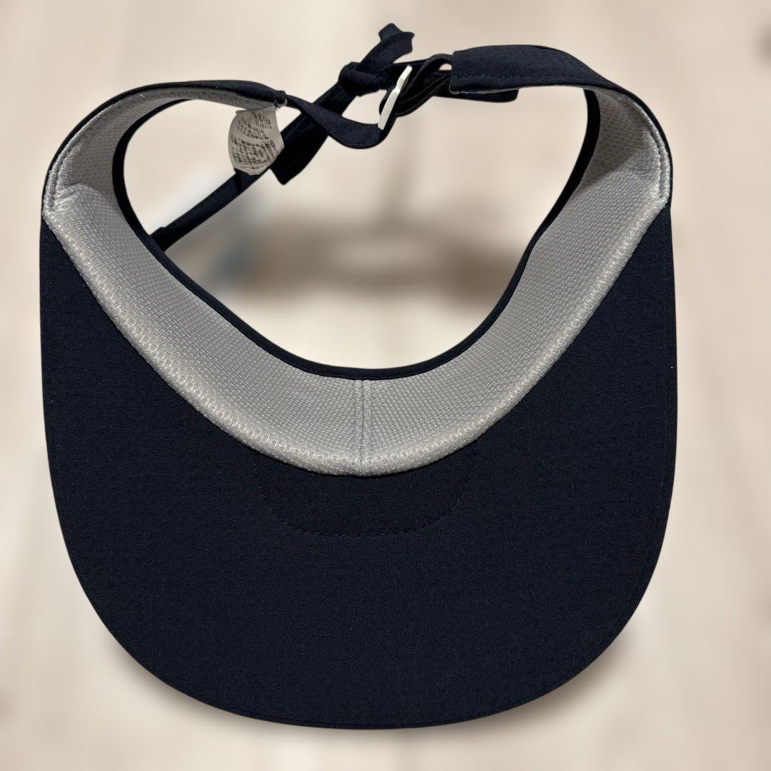 DESCENTE ネイビー バイザー リボン付き