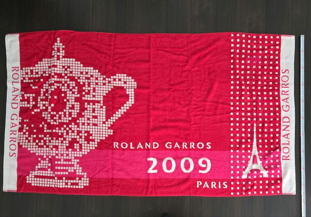 セール✨特大新品2009ローラン・ギャロス全仏エッフェル塔 カップバスタオル