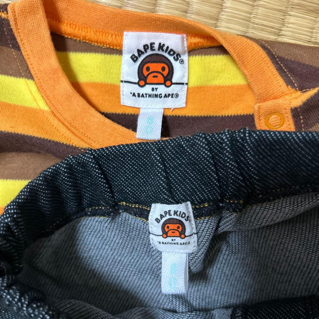 新品⭐️BAPEKIDSTシャツとパンツ2点セット80cm正規品