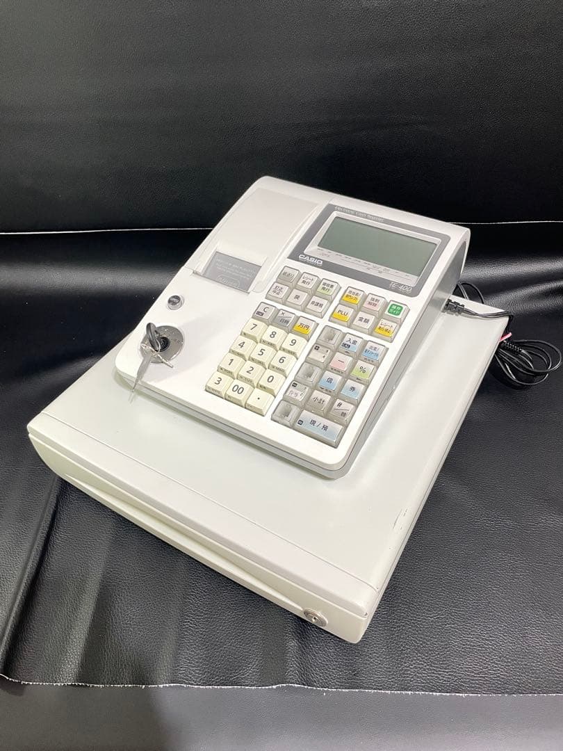 【良品】CASIO TE-400 電子レジスター ホワイト ※送料込