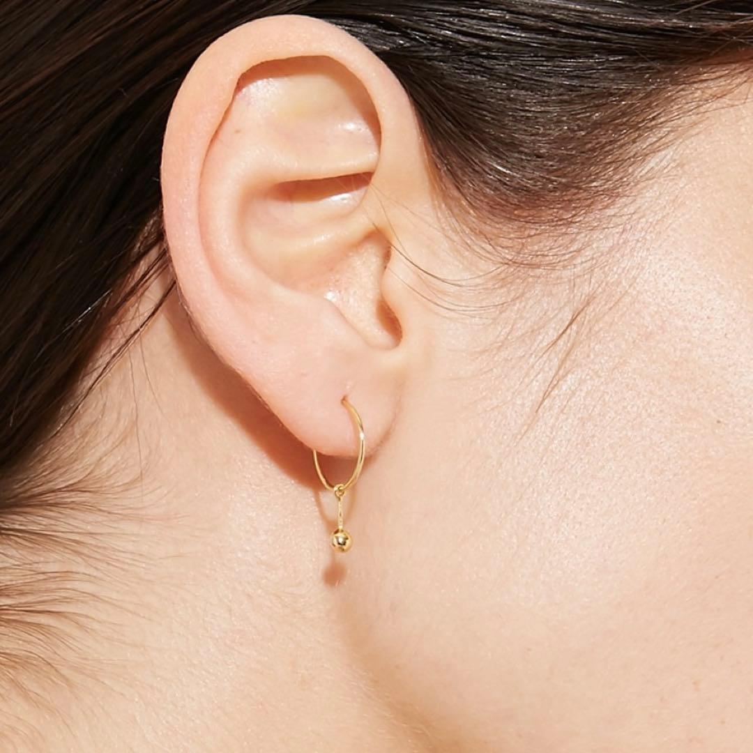 [ancient] K10 スタッドスウィングミニフープ シングルピアス