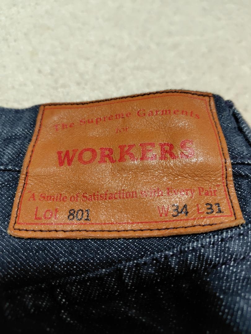 WORKERS ワーカーズ Lot 801 Black W34 L31