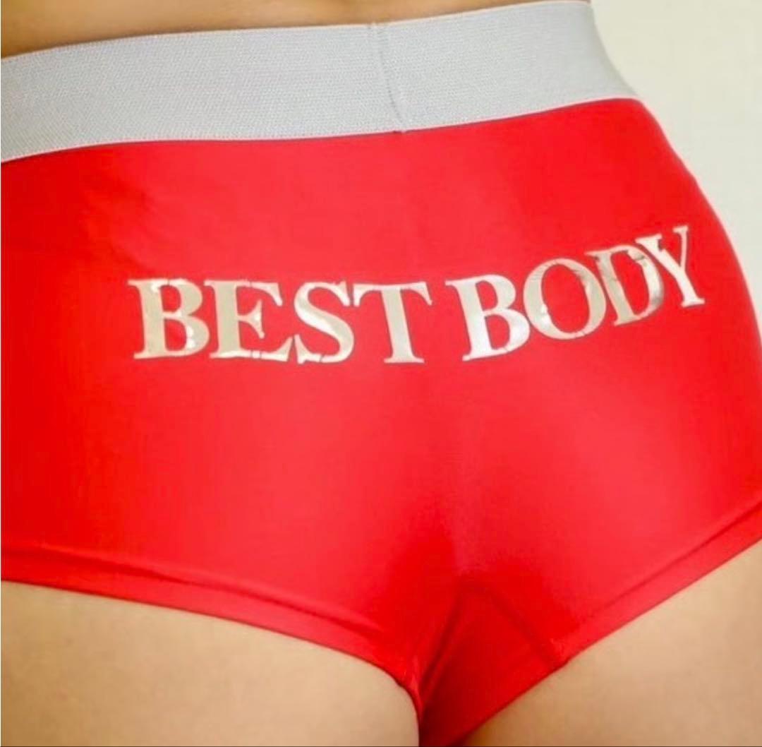 ベストボディジャパン大会公式ウェア ボトムス レッド(赤)Mサイズ 新品同様