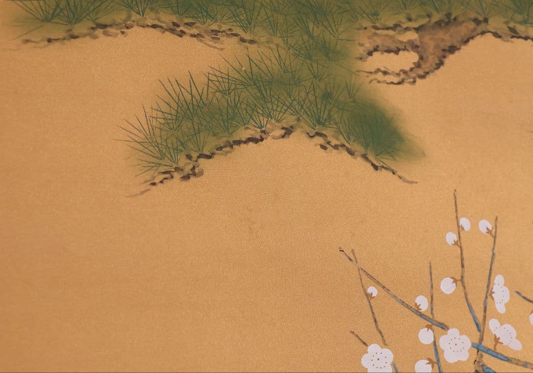 【真作】日本画 片山白樹 菅公 天神様 菅原道真公御像 絹本 掛け軸 CM287