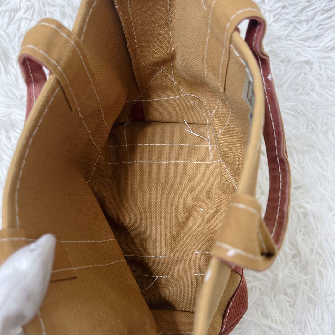L.L.Bean トートバッグ ミニ キャンバス USA製ベージュ×ブラウン