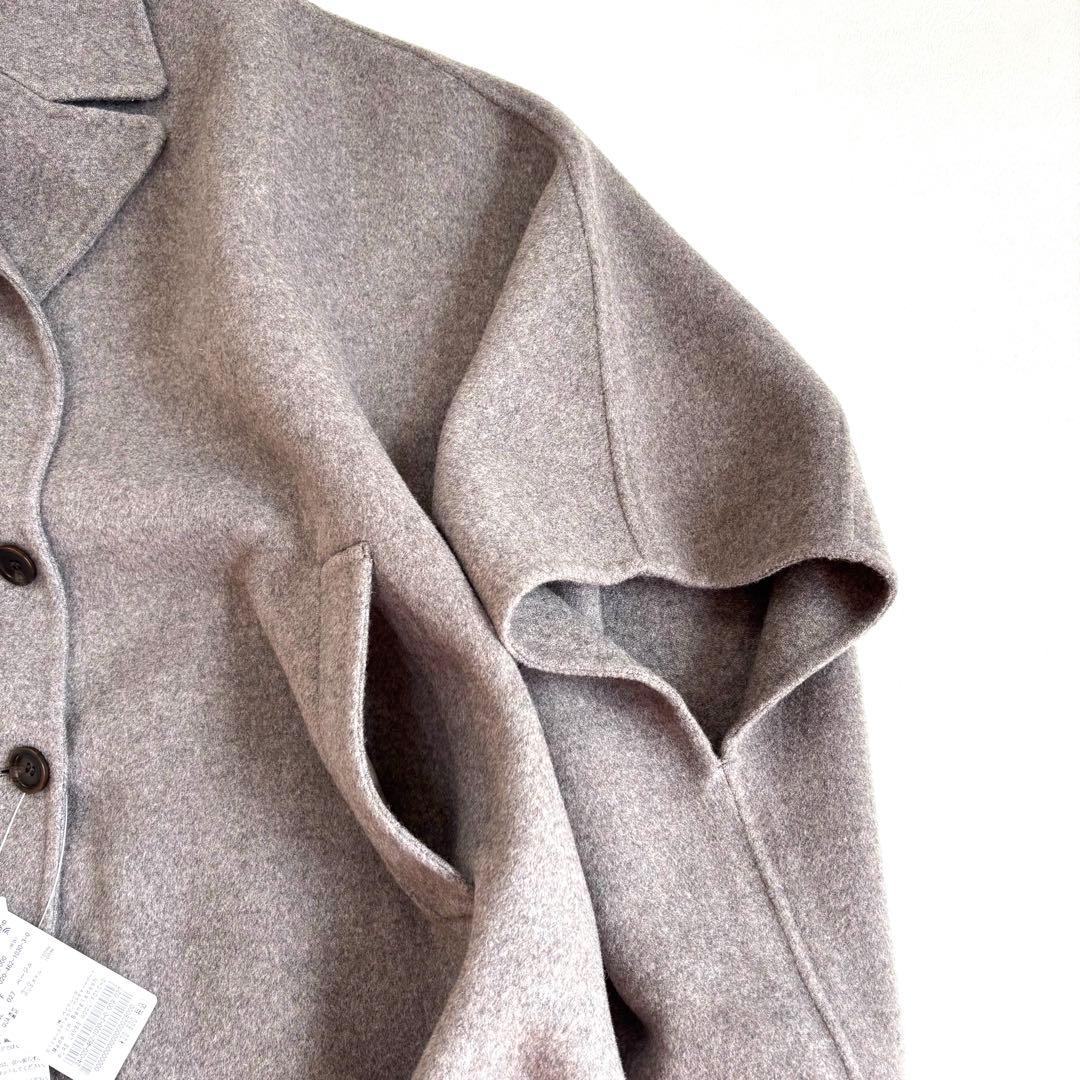 タグ付✨ジャーナルスタンダードレリューム　ピュアラムウールポンチョコート　ダブル