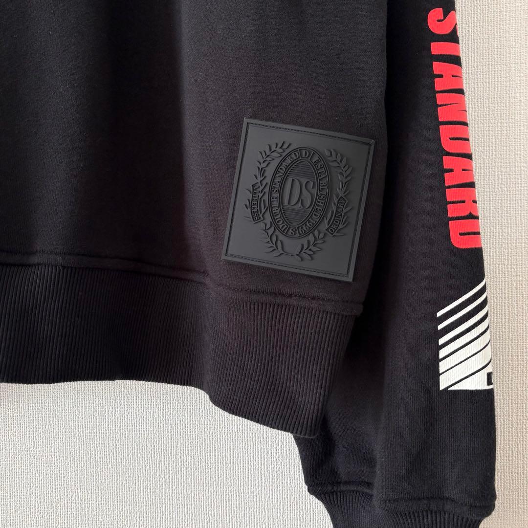 24AW ダブルスタンダードクロージング グラフィック裏毛パーカー ベアー 黒