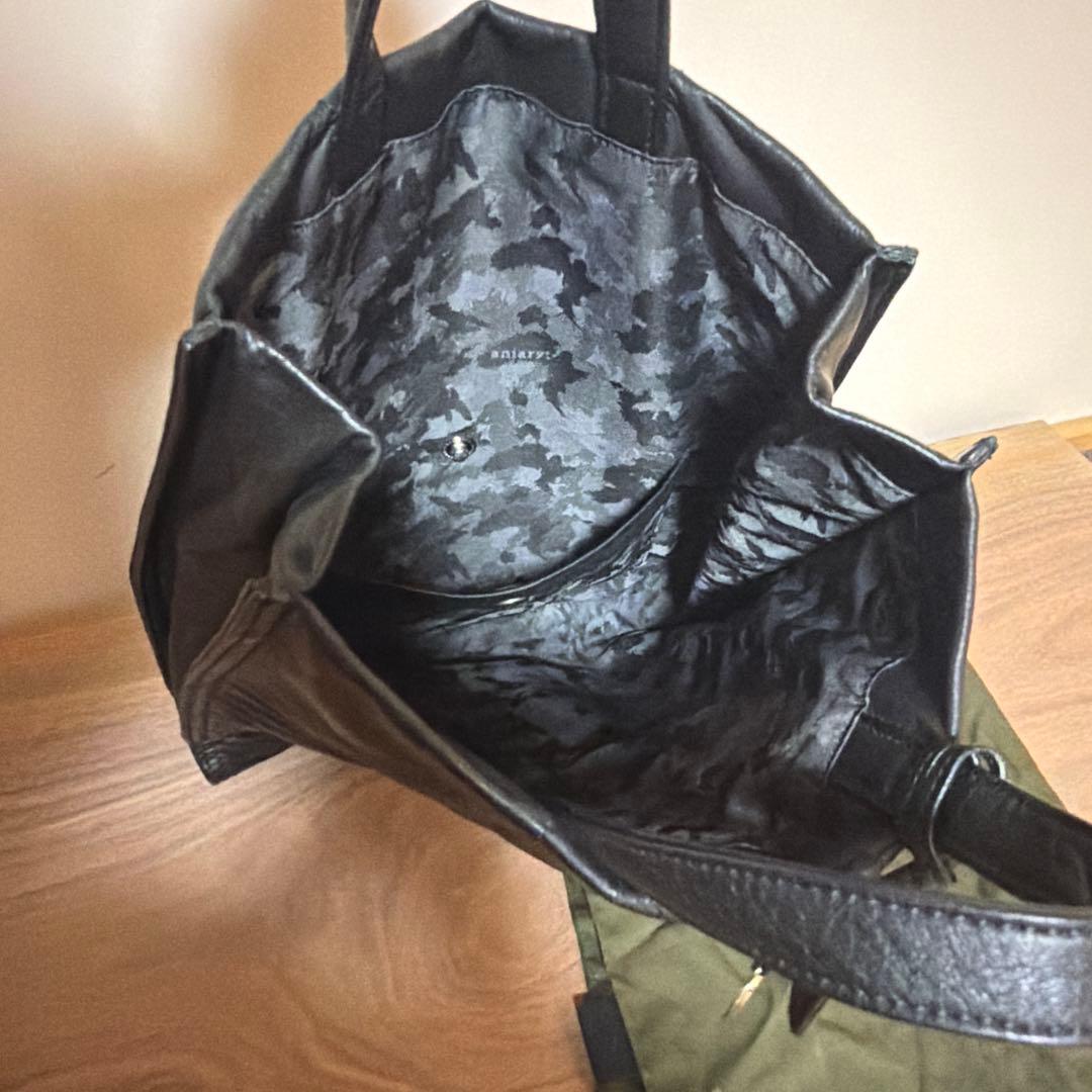 未使用に近い⭐︎aniary. 黒 レザートートバッグ A4 ビジネス