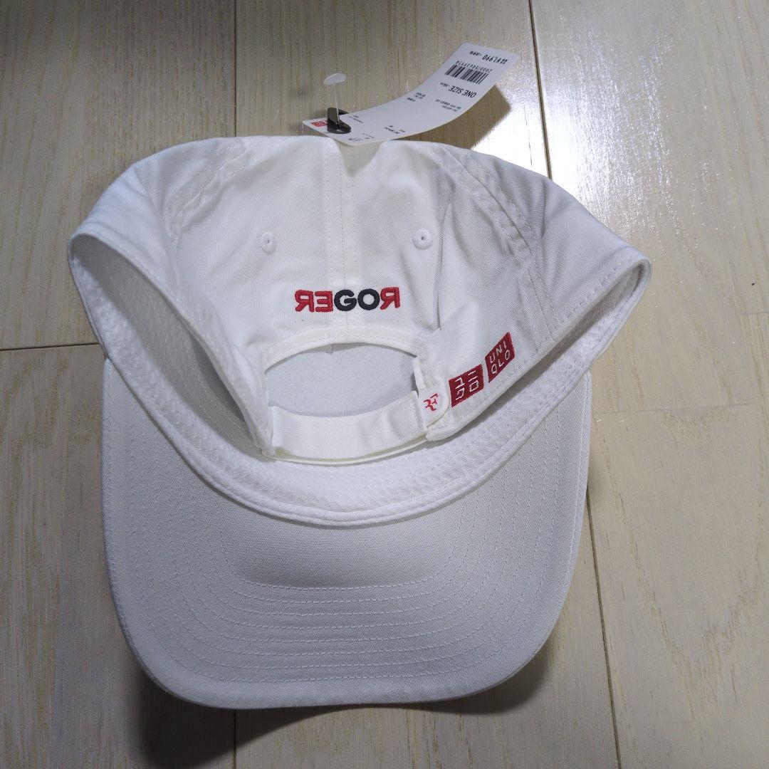 ロジャーフェデラー ロゴ キャップ ホワイト ワンサイズ