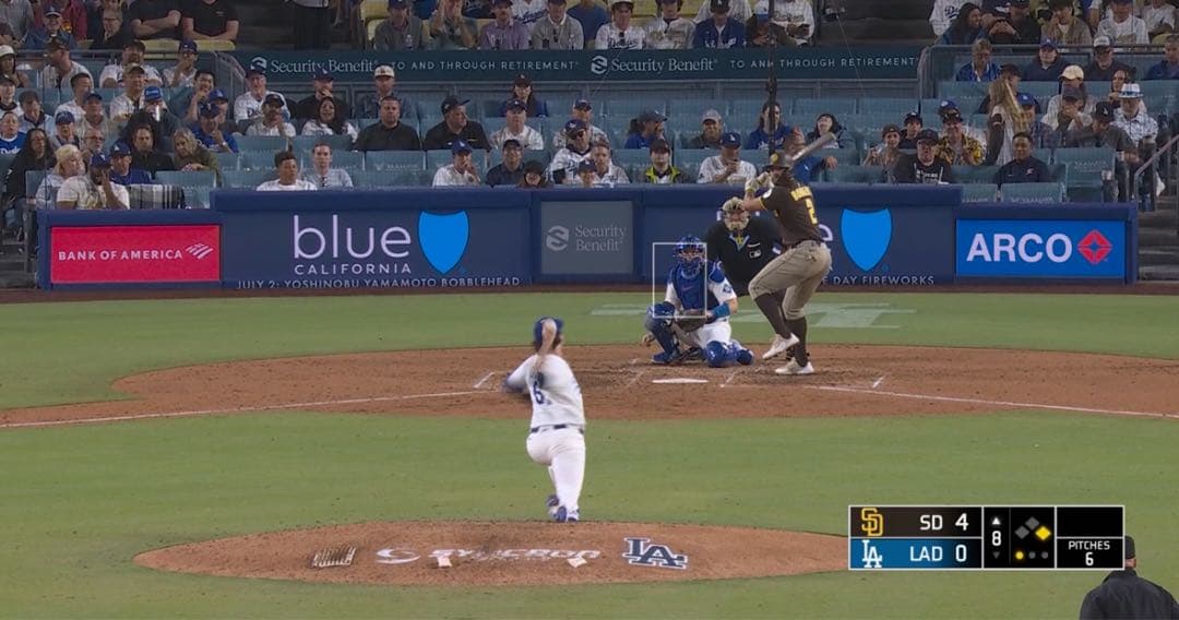 ドジャース戦　実使用ボール　ボガーツ 安打　フリーマン牽制