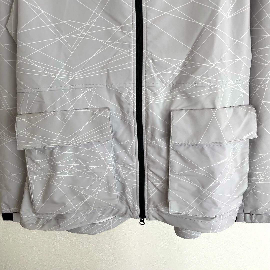 ニューバランスゴルフ ウィンドジャケット L グレー 薄手 ソフトシェル 撥水