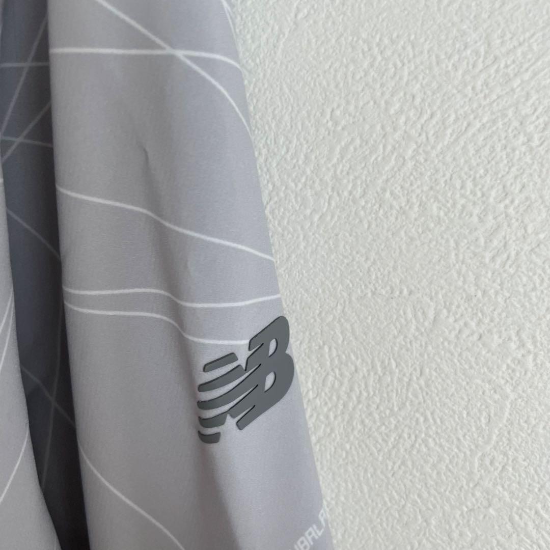 ニューバランスゴルフ ウィンドジャケット L グレー 薄手 ソフトシェル 撥水