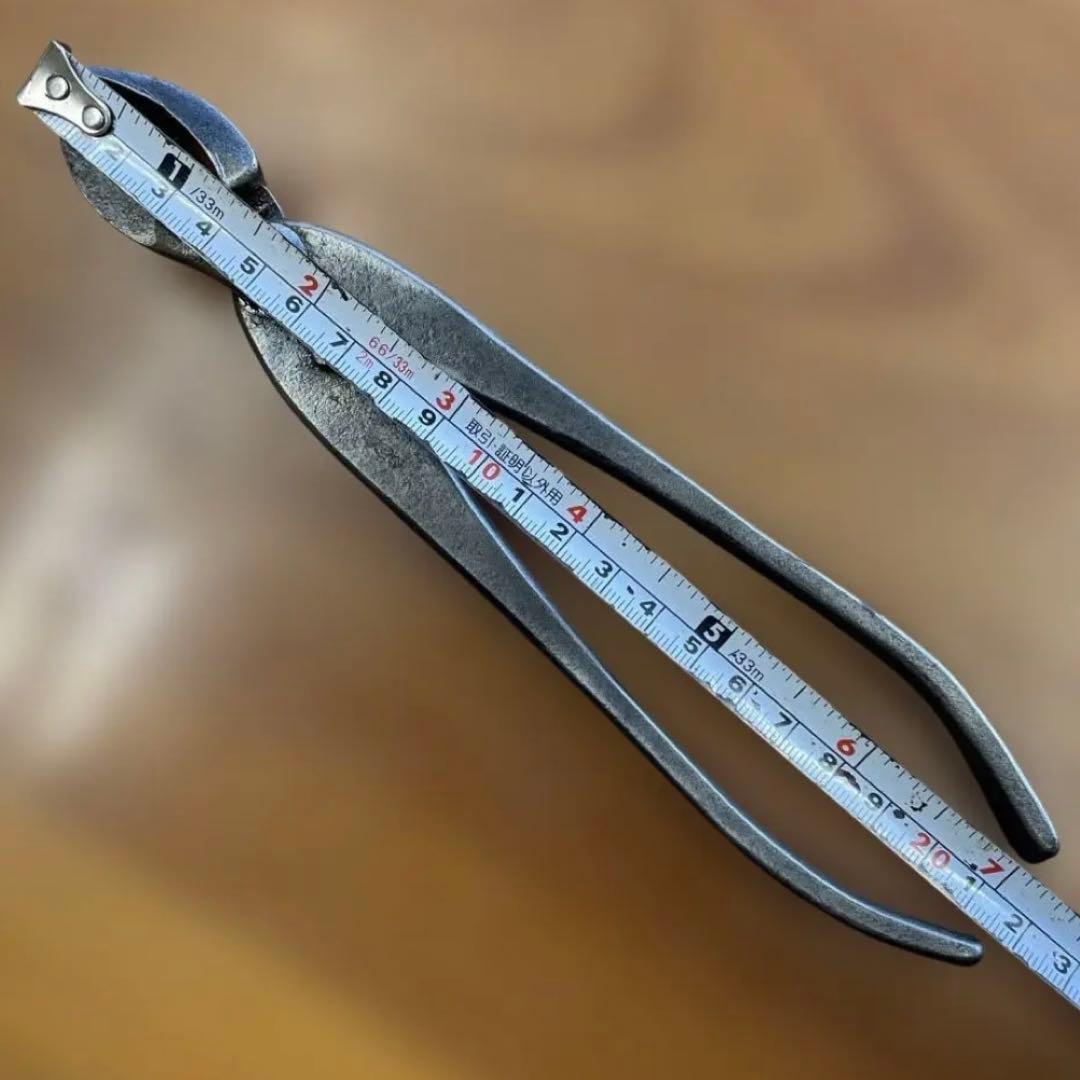 【盆栽道具】最高級 盆栽用具 昌国【特製】又切り鋏(約)214㎜ 240g