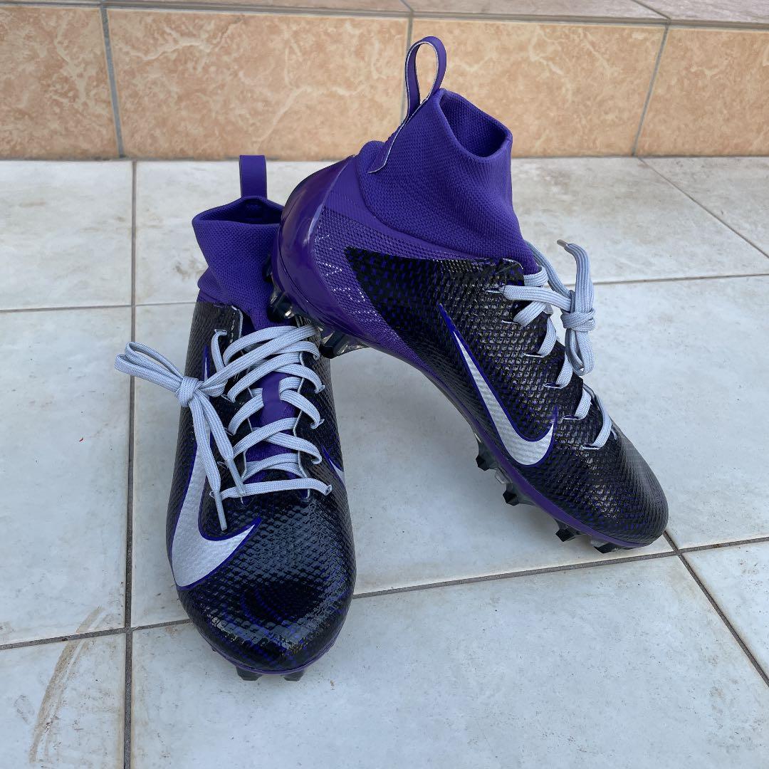 サッカー スパイク ナイキ 紫 ハイカット オーダーメイド 新品未使用