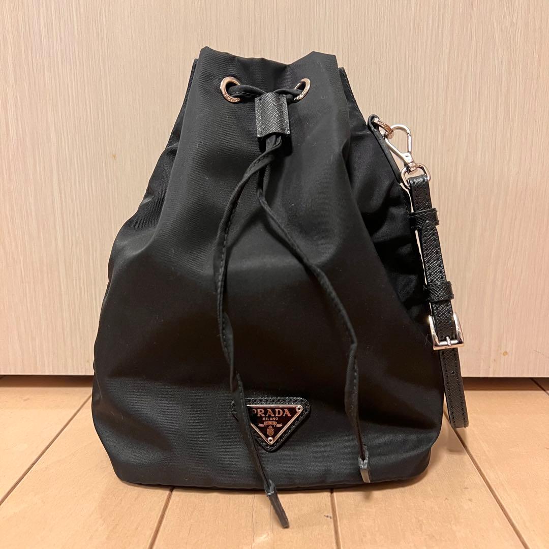 PRADA⭐︎巾着バック⭐︎ブラック⭐︎美品