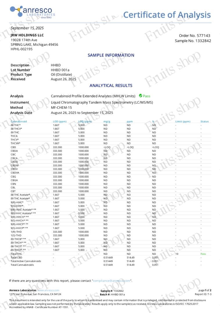 HHBD60% H4CBH20% 高濃度ハイブリッドリキッド【鬼】