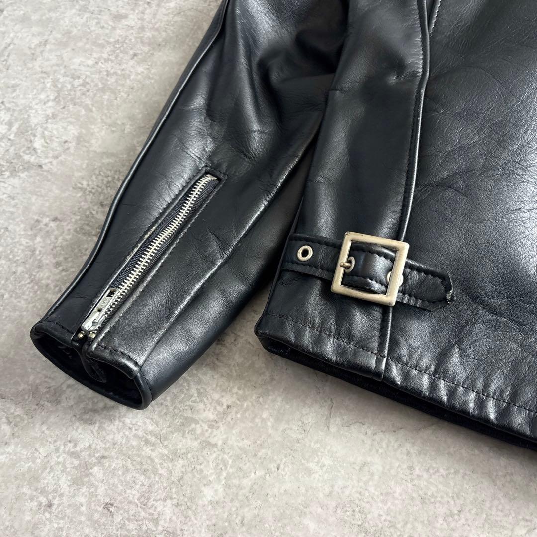 schott ショット【40】641 シングルライダースジャケット ブラック 黒