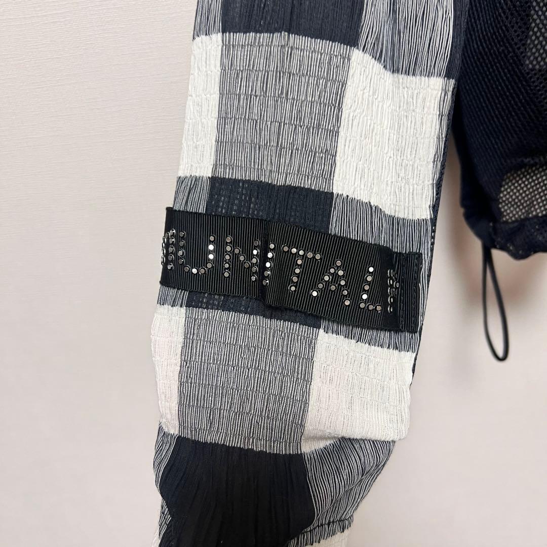 新品 MUNITALP フリーサイズ チェック ジップアップ ブルゾン ゴルフ