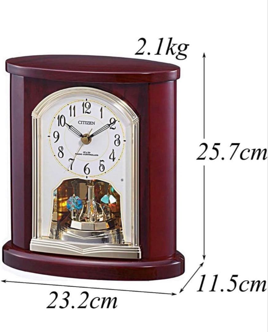 RHYTHM 置き時計　スワロフスキー　新品未使用