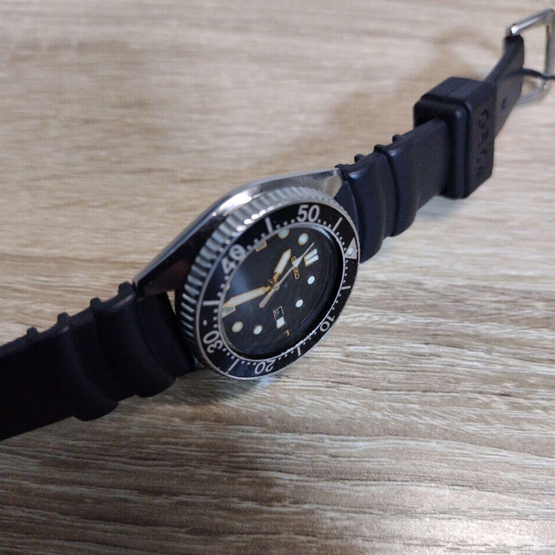 稼働 セイコー ダイバーズ 2625-0010 黒　ボーイズ 腕時計