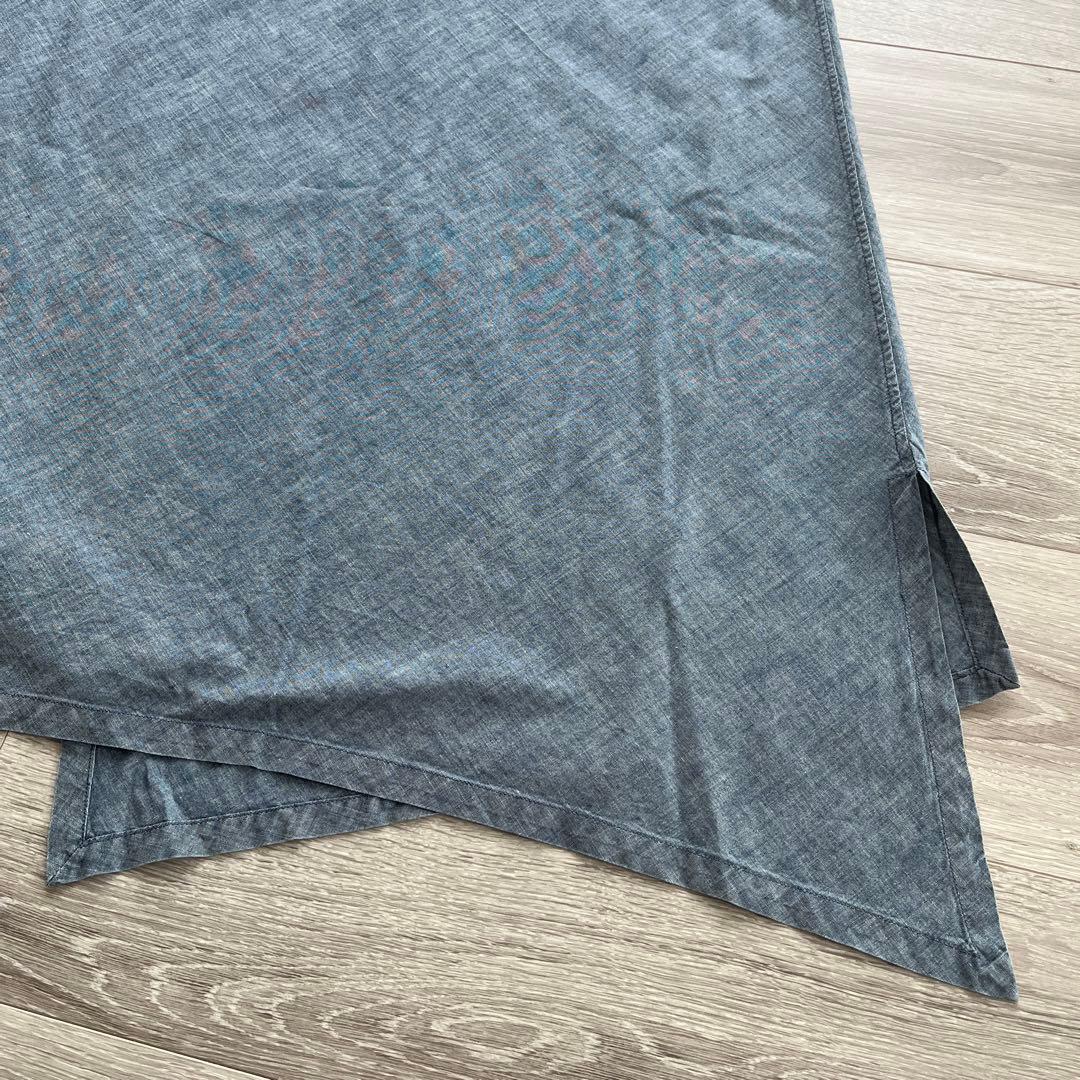 【45rpm】ロングワンピース　巻きスカート風 コットン