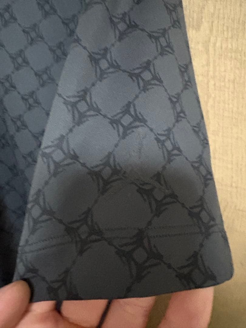 ジョーダンゴルフ　 ダークグレー 幾何学模様 ポロシャツ