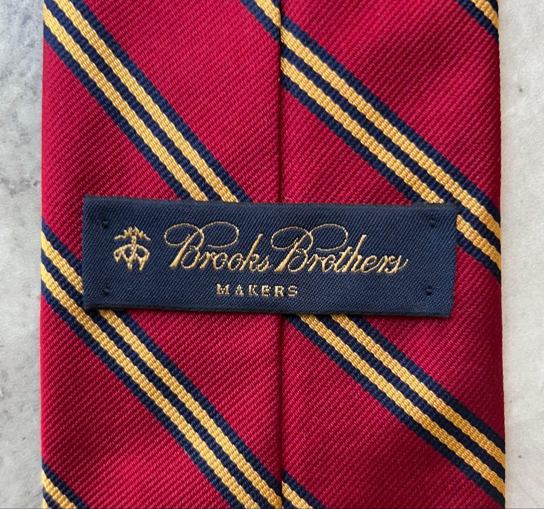 極美品 Brooks Brothers ネクタイ レップタイ