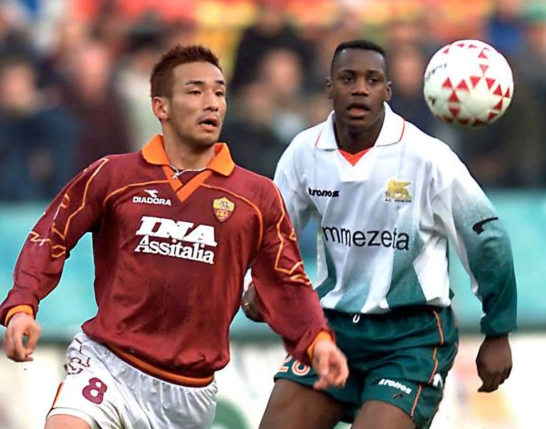 ASローマ 1999-2000 中田英寿 長袖サードユニ 新品未使用タグ付