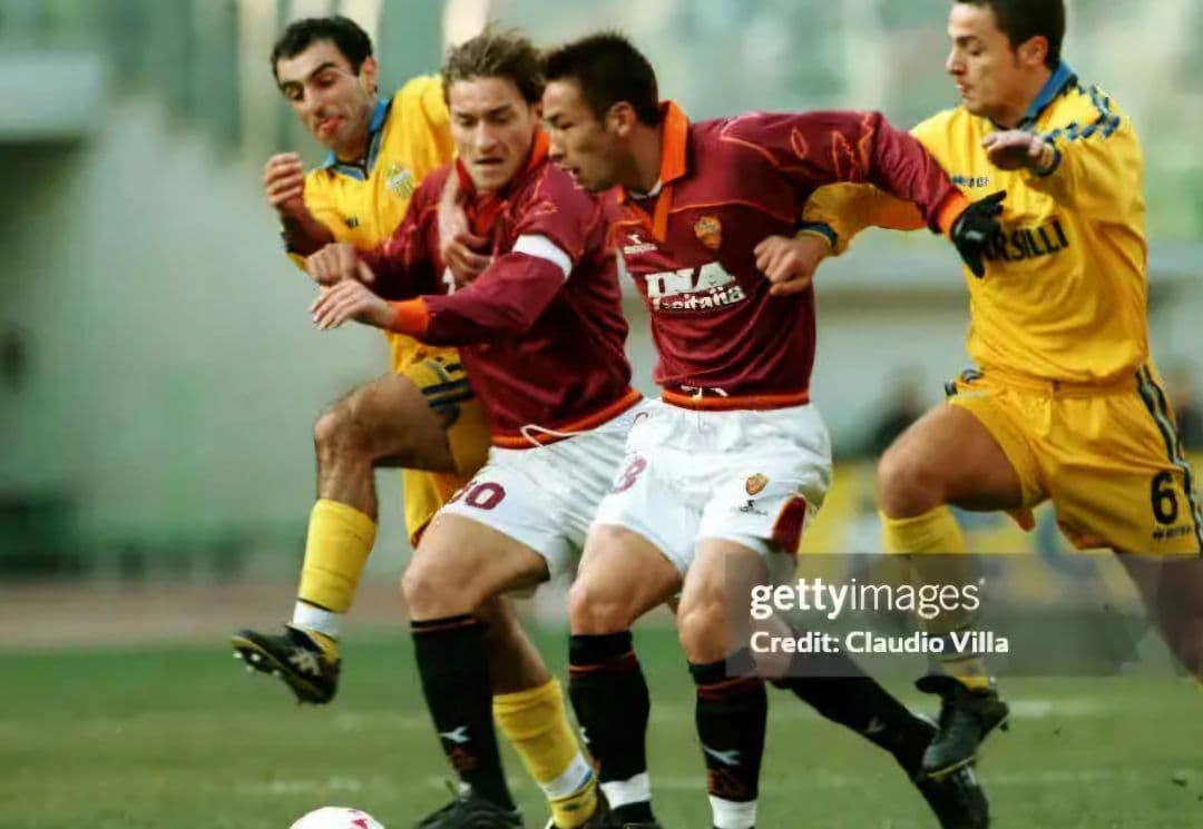 ASローマ 1999-2000 中田英寿 長袖サードユニ 新品未使用タグ付