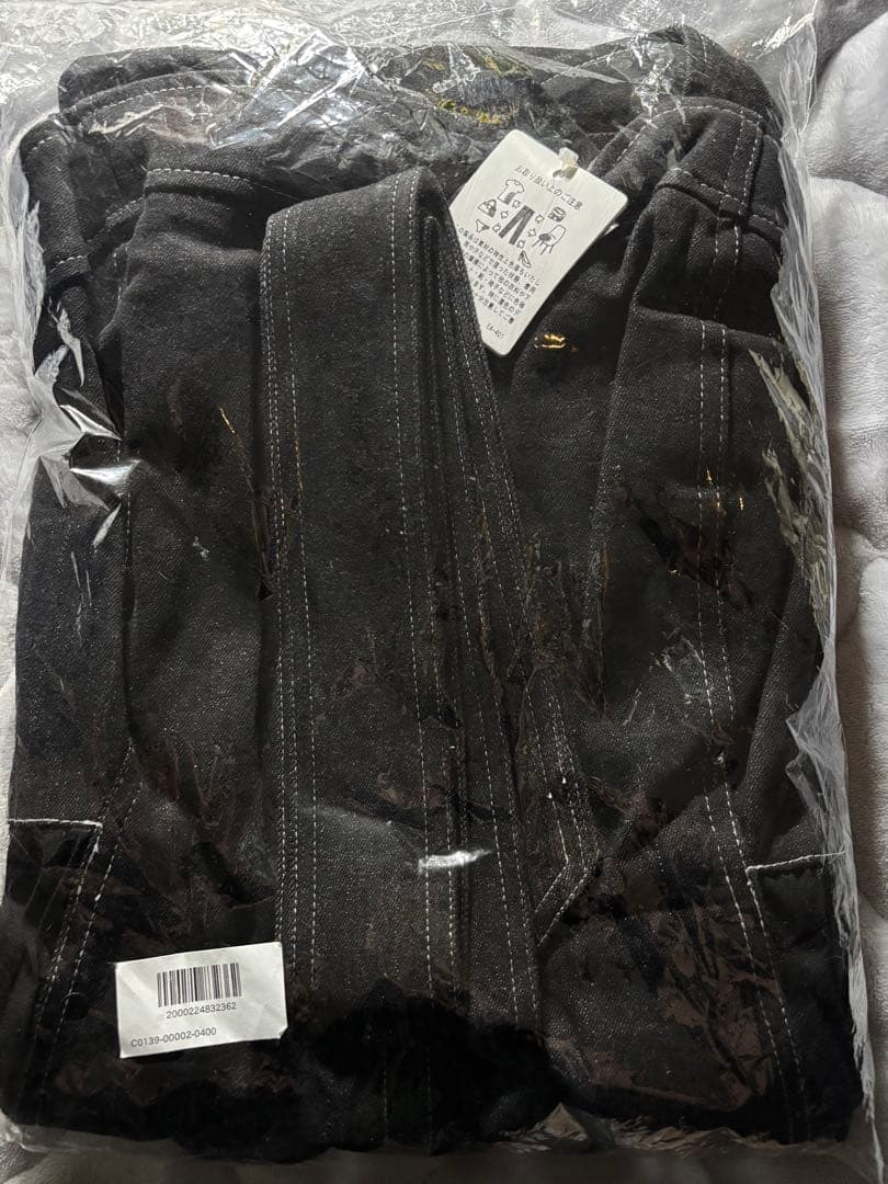 overE 肩紐外せるサイドプリーツデニムジャンパースカート　オーバーイー